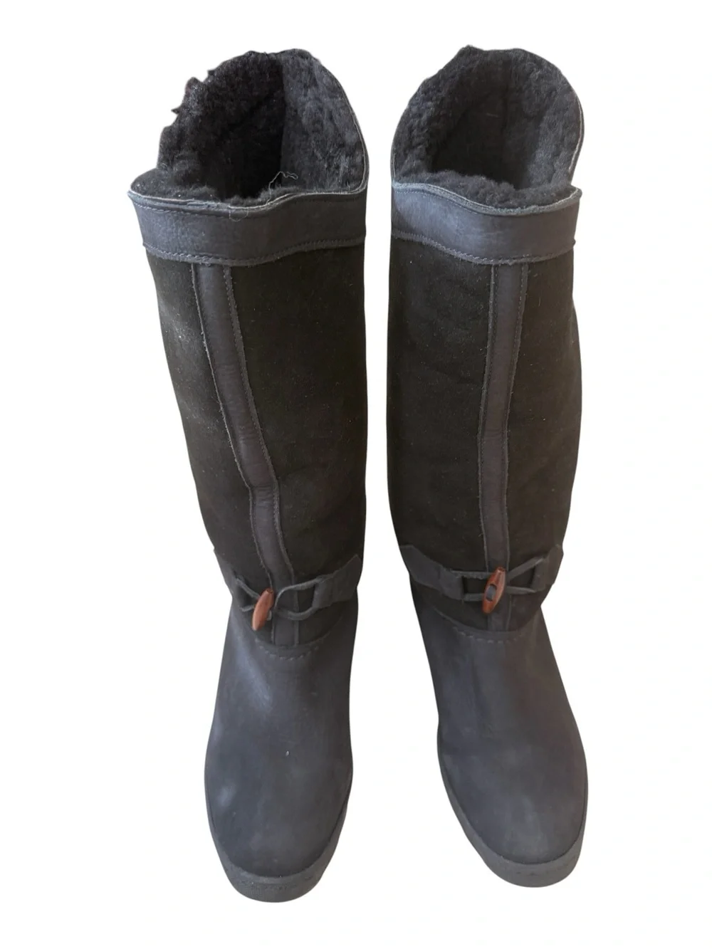 SOREL SHEARLING LINED BOOTS SIZE 9 MADE IN CANADA RUBBER SOLE